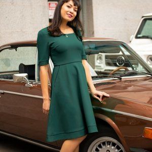 Betabrand Elixir flare dress L